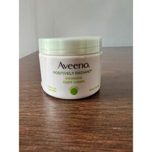 Aveeno Positively Radiant Intensive Night Cream 1.7oz Soy Complex Vitamin B3